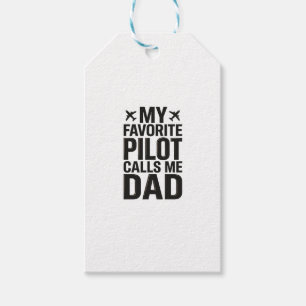 Etiqueta Para Presente Camisa de Avião Vintage O Piloto Favorito Me Chama