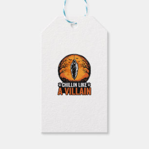Etiqueta Para Presente Camisa de desenho de gravura vintage de vilão de H