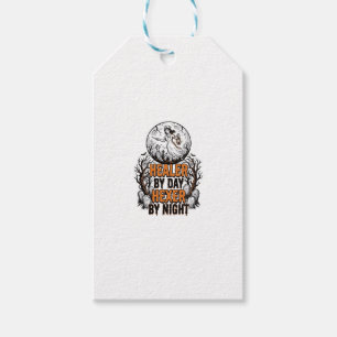 Etiqueta Para Presente Camisa de Enfermeira de Halloween Gravura Vintage