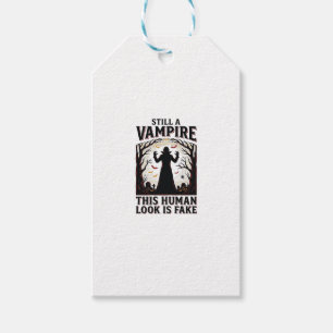 Etiqueta Para Presente Camisa de Fantasia de Vampiro Divertida Disfarce H
