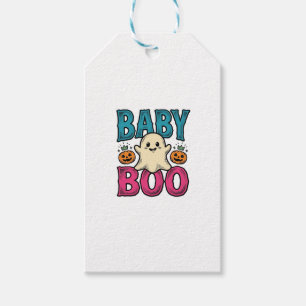 Etiqueta Para Presente Camisa de Fantasma de Halloween Vintage Baby Boo D