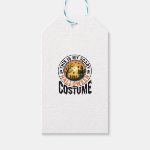 Etiqueta Para Presente Camisa de Gravura Vintage de Fantasia Assustadora