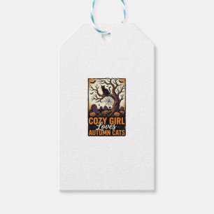 Etiqueta Para Presente Camisa de Menina de Halloween Vintage Amante de Ga