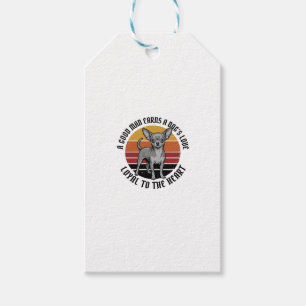 Etiqueta Para Presente Camisa de Pai de Chihuahua Gravura Vintage Amante 