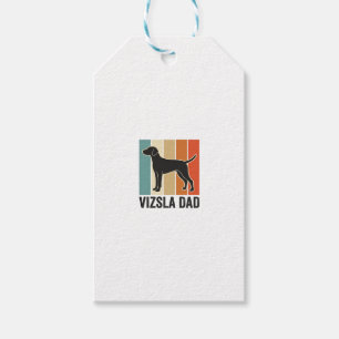Etiqueta Para Presente Camisa de Pai de Vizsla Vintage Design de Amante d