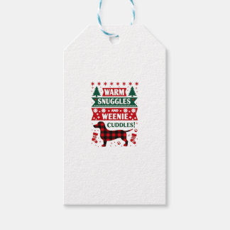 Etiqueta Para Presente Camisa de Pijama de Natal para Cachorro Weenie Fof