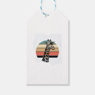 Etiqueta Para Presente Camisa de vetor de design de safári de pôr do sol 