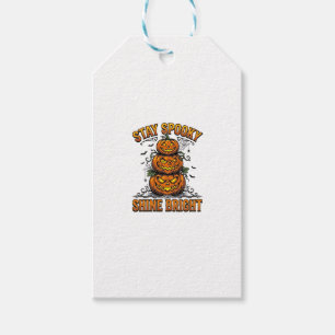Etiqueta Para Presente Camisa Desi Vintage Halloween Abóbora Assustadoram