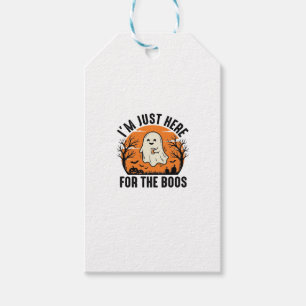 Etiqueta Para Presente Camisa Divertida de Fantasma de Halloween Só Estou