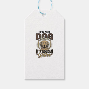 Etiqueta Para Presente Camisa engraçada vintage de cabelo de cachorro Gol