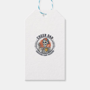 Etiqueta Para Presente Camisa Esqueleto de Fim de Semana de Comp do Pai S
