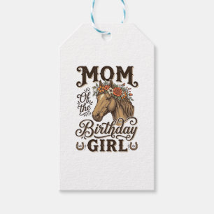 Etiqueta Para Presente Camisa Floral Cavalo Ocidental Vintage Dia das Mãe