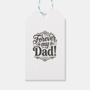 Etiqueta Para Presente Camisa Forever My Dad Letras Vintage Design_1