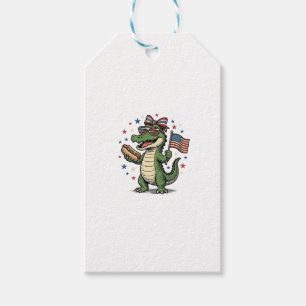 Etiqueta Para Presente Camisa Vetorial Vintage de Cachorro-Quente de Jaca