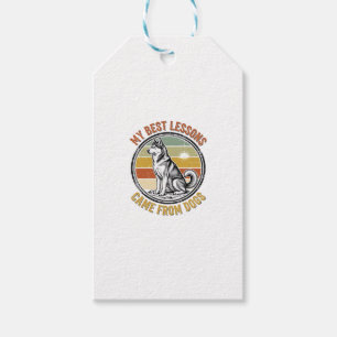 Etiqueta Para Presente Camisa Vintage de Amante de Cachorro com Gravação 