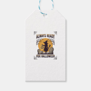 Etiqueta Para Presente Camisa Vintage de Halloween para Fãs da Temporada 