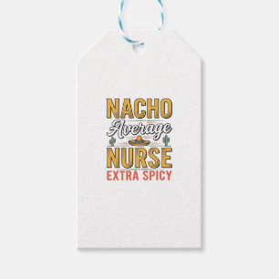 Etiqueta Para Presente Camisa Vintage Nacho Average Nurse Extra Spicy Des