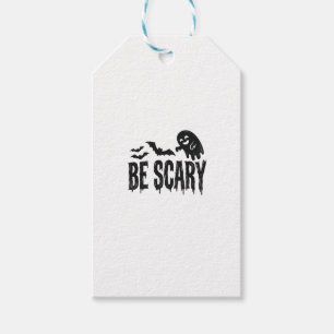 Etiqueta Para Presente Camiseta Assustadora de Morcego Fantasma Vintage d