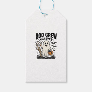 Etiqueta Para Presente Camiseta Boo Crew Forever Vintage Ghost Halloween 