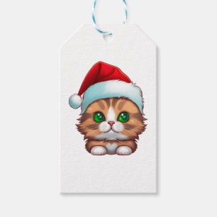 Etiqueta Para Presente Camiseta Clássica de Natal Floffy Munchkin