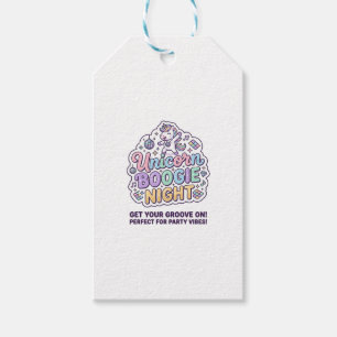 Etiqueta Para Presente Camiseta Gráfica de Tipografia Negrita Unicórnio B