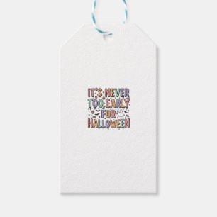 Etiqueta Para Presente Camiseta Típográfica Cute Vintage Halloween Muito 