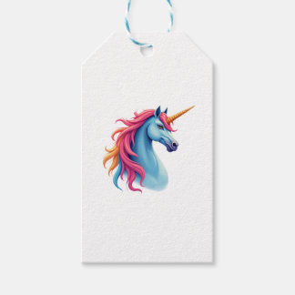 Etiqueta Para Presente Camiseta Unicórnio Colorida Tie-Dye Cavalo Unicórn
