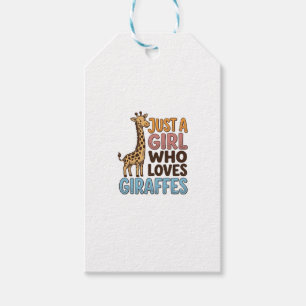Etiqueta Para Presente Camiseta Vintage Só Uma Garota Que Ama Girafas (5)