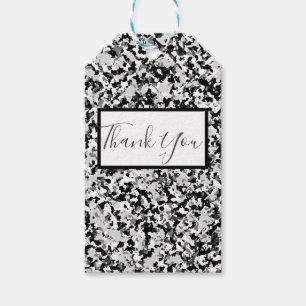 Etiqueta Para Presente Camo Camuflagem Preto Cinza Branco Ártico Festa