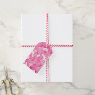 Etiqueta Para Presente Camo cor-de-rosa