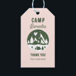 Etiqueta Para Presente Camp Bachelorette Party Camping Bach Weekend Pink<br><div class="desc">A cute hand drawn design featuring bachelorette camping theme illustrations. This green and pink camp bach weekend design is ideal for glamping camping bachelorette weekends,  camping girls trip bachelorette parties in mountain,  forest or lake destinations.</div>