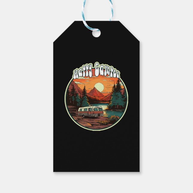 Etiqueta Para Presente Camping Feliz (Verso)