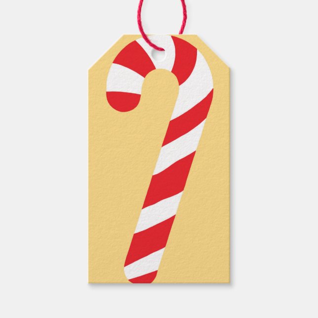 Etiqueta Para Presente Candy Cane (Frente)