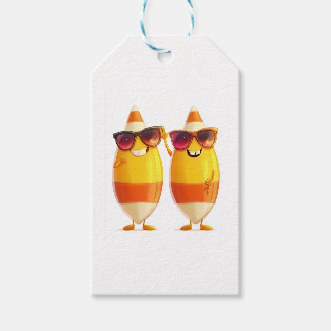 Etiqueta Para Presente Candy Corn Crew (Frente)