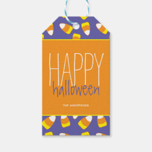Etiqueta Para Presente Candy Corn Happy Halloween