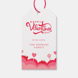 Etiqueta Para Presente Candy Love Red and Pink Feliz dia de os namorados