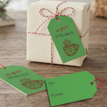 Caneca Festiva de Natal Minimalista Doodle