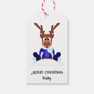 Etiqueta Para Presente Cantora de Natal Festiva, Festiva, Custa Personali