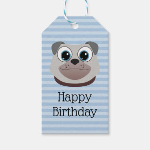 Etiqueta Para Presente Cão do Pug