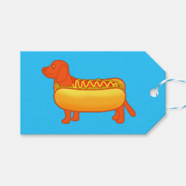 Etiqueta Para Presente Cão Quente Adorável Dachshund