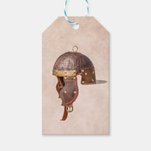 Etiqueta Para Presente Capacete militar romano antigo