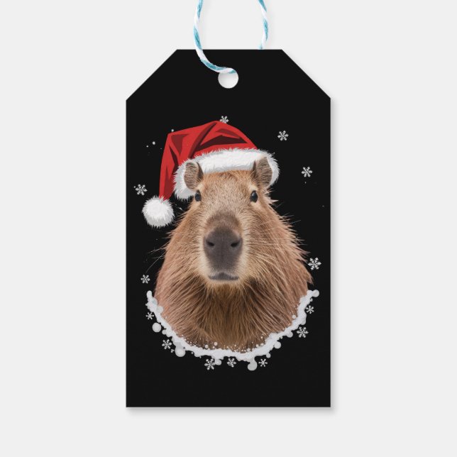 Etiqueta Para Presente Capivara Natal Engraçado  (Verso)