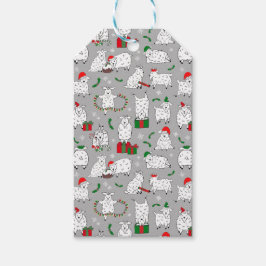 Etiqueta Para Presente Caprinos festivos no Natal