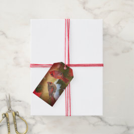 Etiqueta Para Presente Cardeais de Natal