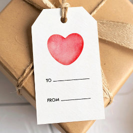 Etiqueta Para Presente Cardíaco rosa, bonitinho.