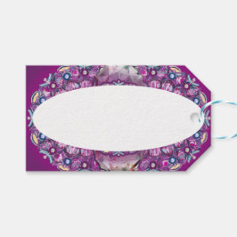 Etiqueta Para Presente Cardinal Red Rosace