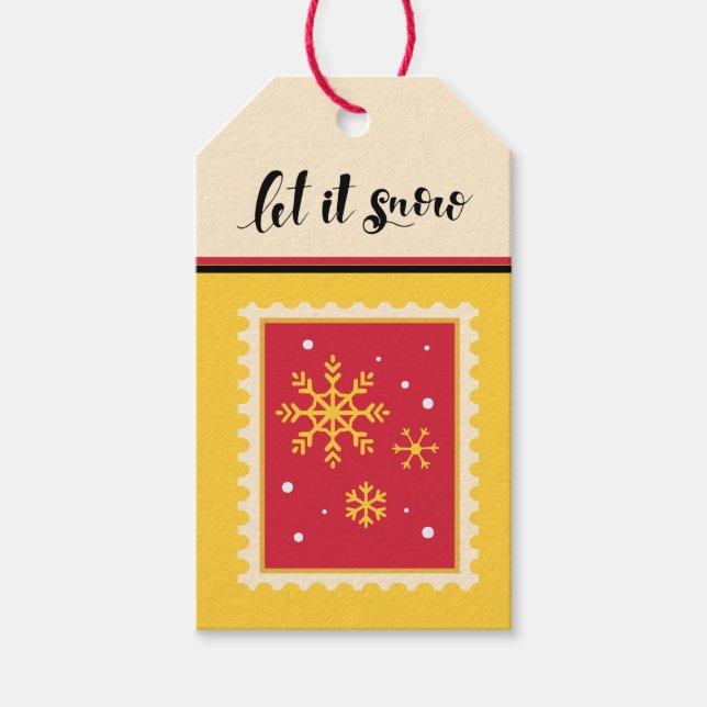 Etiqueta Para Presente Carimbo de Papel Retroativo Personalizado com Floc (Frente)