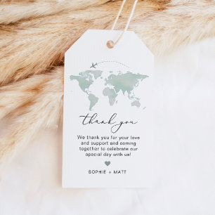 Etiqueta Para Presente Carmen Green Map Viagem Adventure Obrigado
