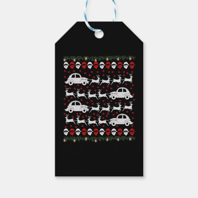 Etiqueta Para Presente Carro Natal (Frente)