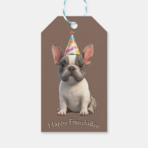 Cartão de Aniversário do Bulldog Francês